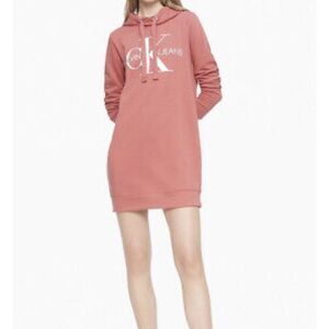 Monogram Logo Hoodie Top Dress